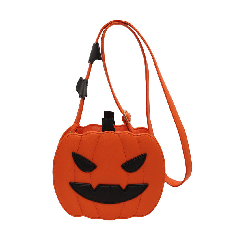 Wholesale pumpkin handbag women' s shoulder crossbody bag