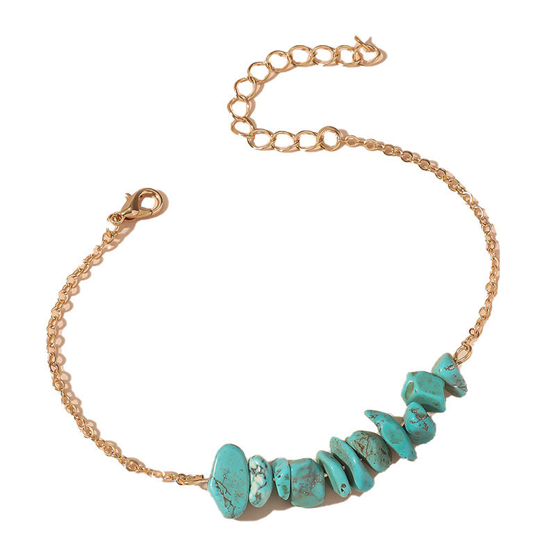 Wholesale Bohemian Colorful Retro Irregular Crystal Bracelet