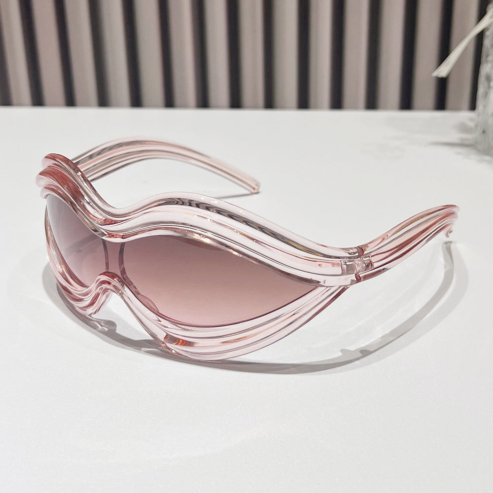 Wholesale Fashion Y2K One-piece Special Shape Sunglasses