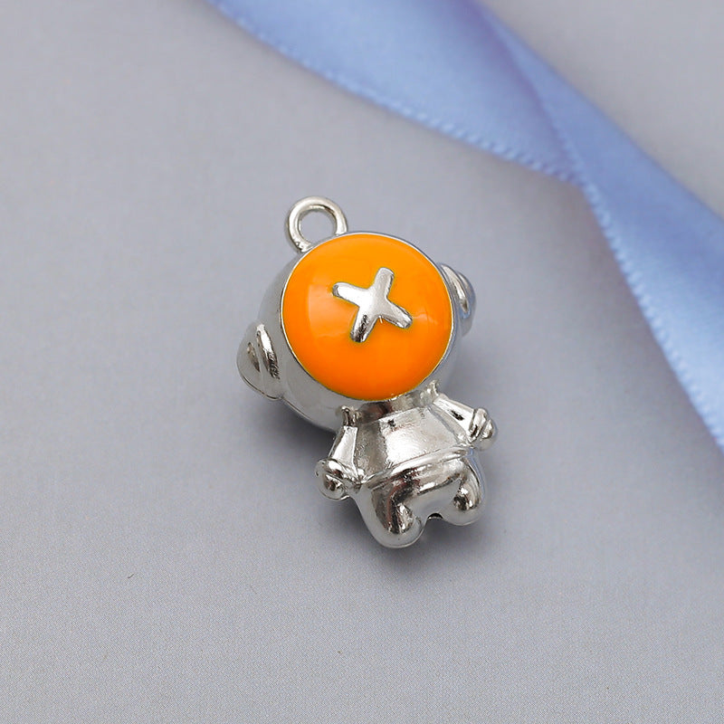 Wholesale  Robot Astronaut Accessories Cute Cartoon Necklace Charms