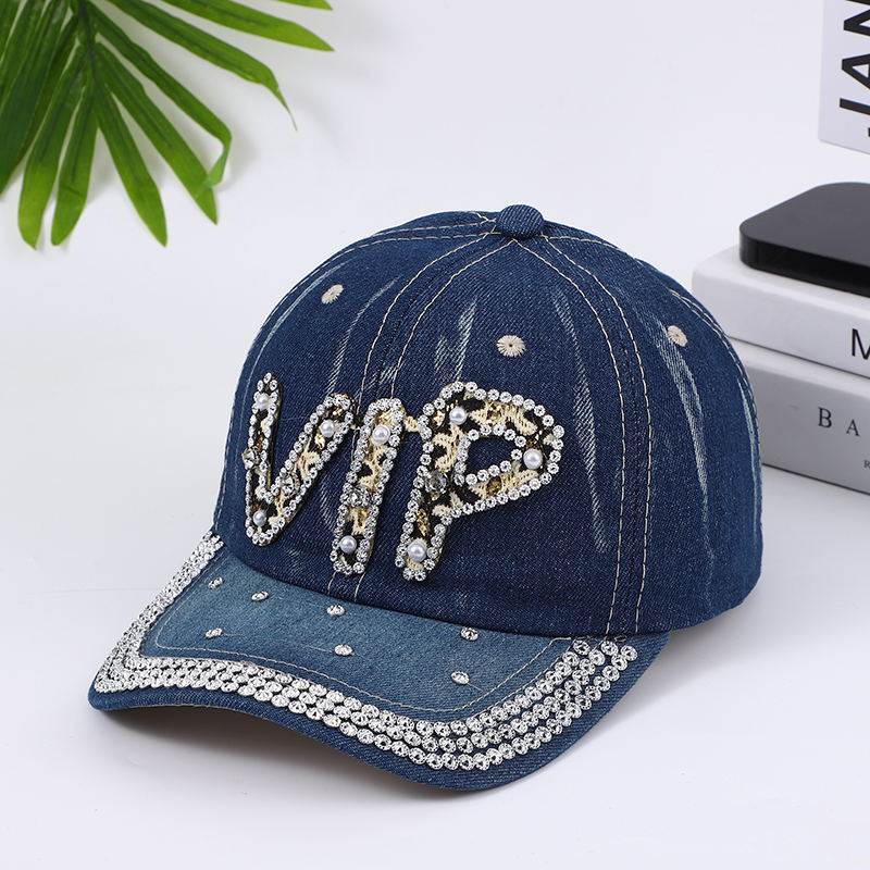 Wholesale Diamond-studded travel and tourism lettering VIP cowboy hat