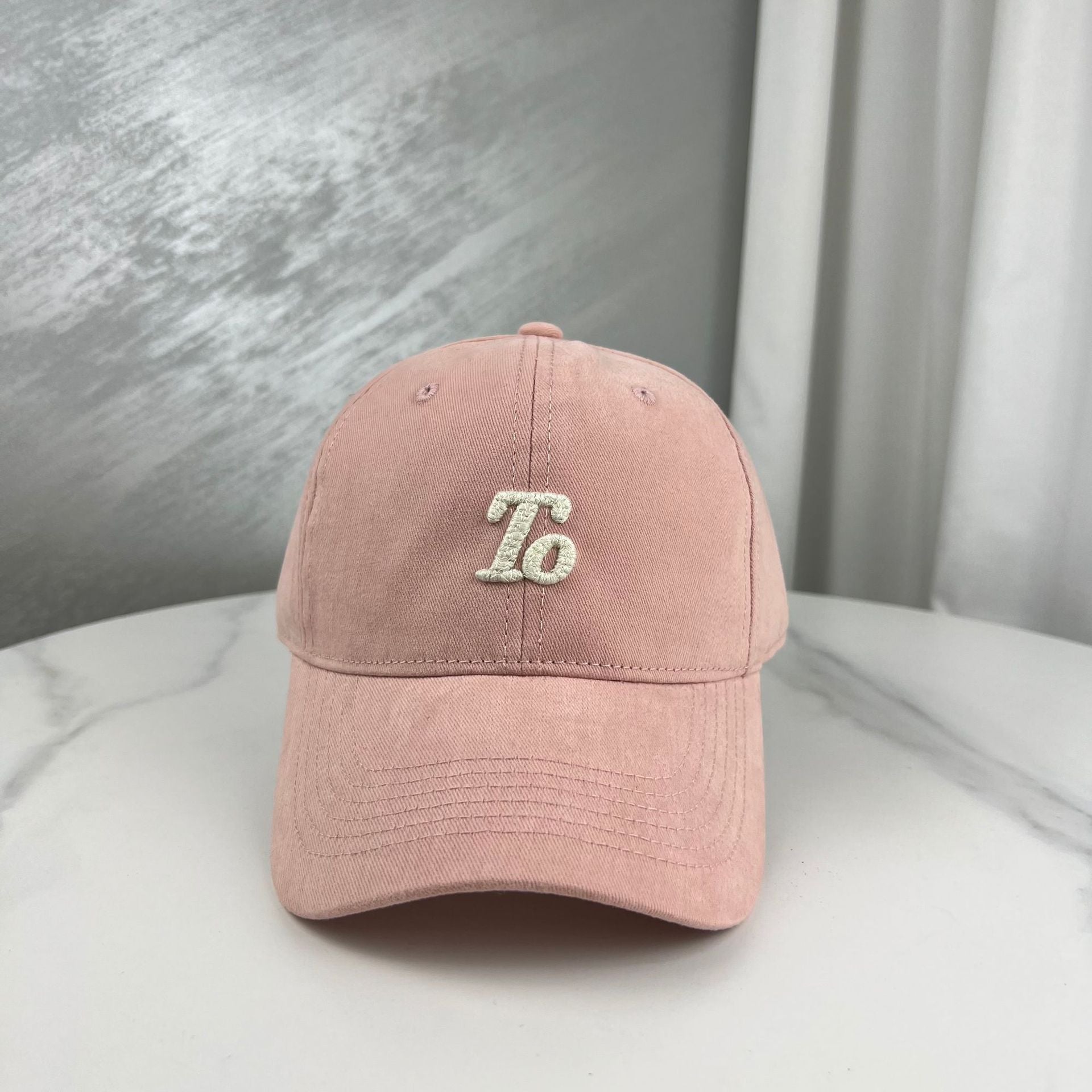 Wholesale Frosted Letter Embroidered Cotton Baseball Caps