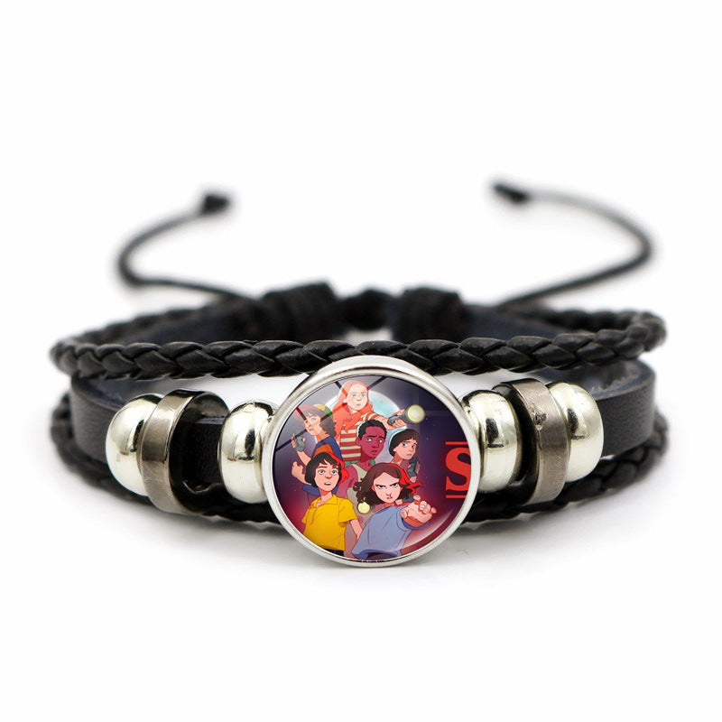Wholesale Red Monster Time Stone Weaving Bracelet OLY Exclusive