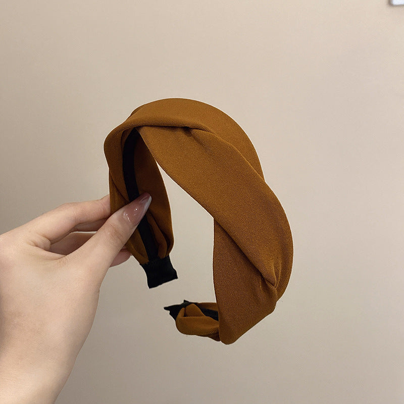 Wholesale French retro elegant high top twist headband
