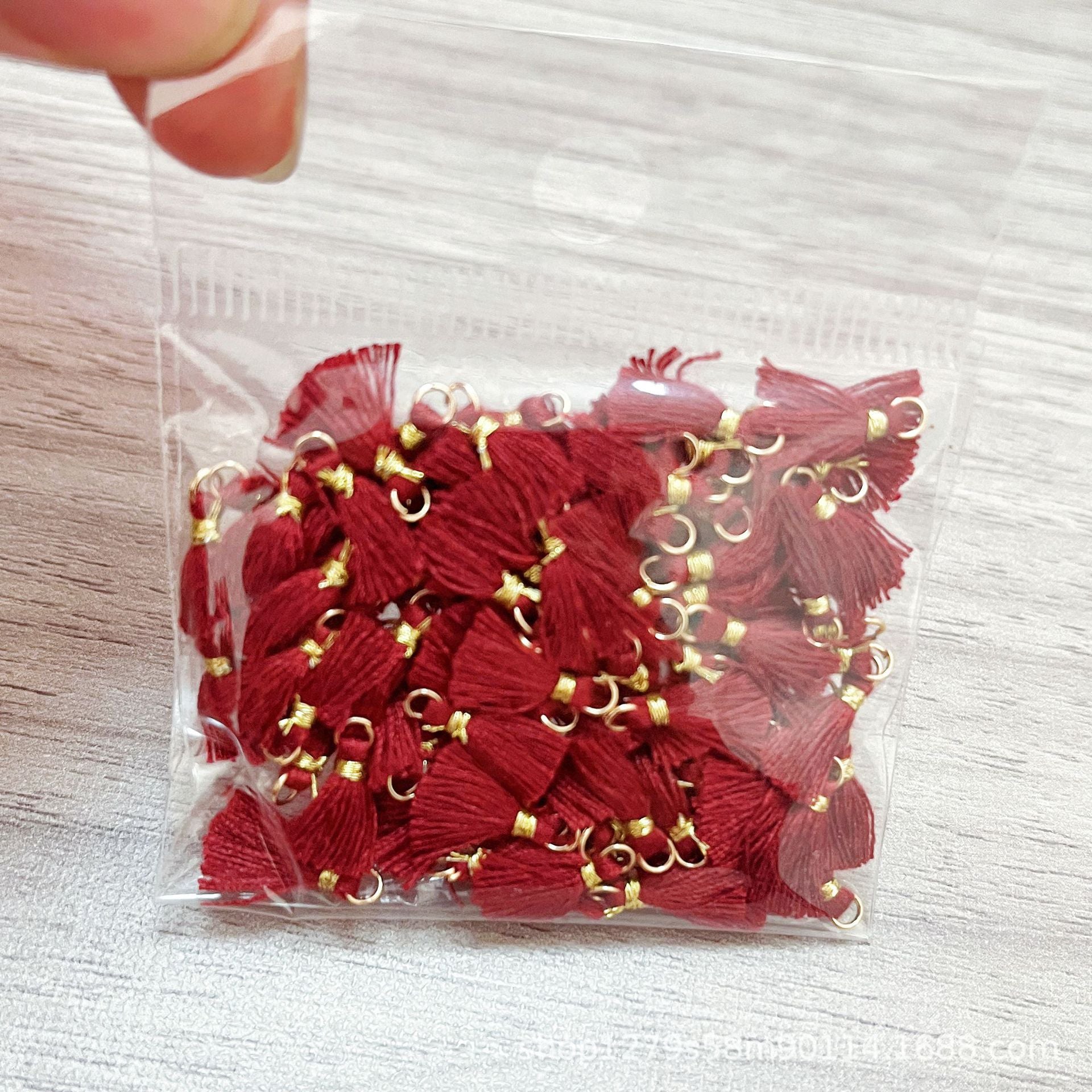 Wholesale 100PCS Mini Cotton Tassel  Earrings Hair Accessories Bracelet