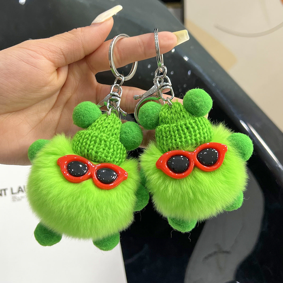 Wholesale Cute Cartoon Plush Ball Keychains
