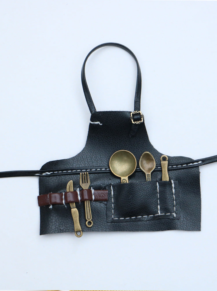 Wholesale 10cm Doll Ob11 Work Apron 17Cm Doll Decoration