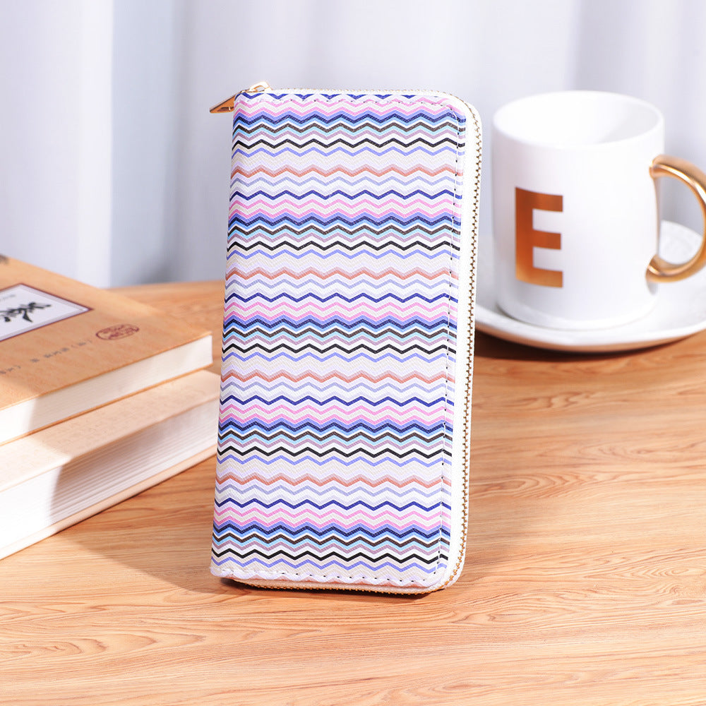 Billetera de damas de titular de tarjetas múltiple impreso al por mayor PU