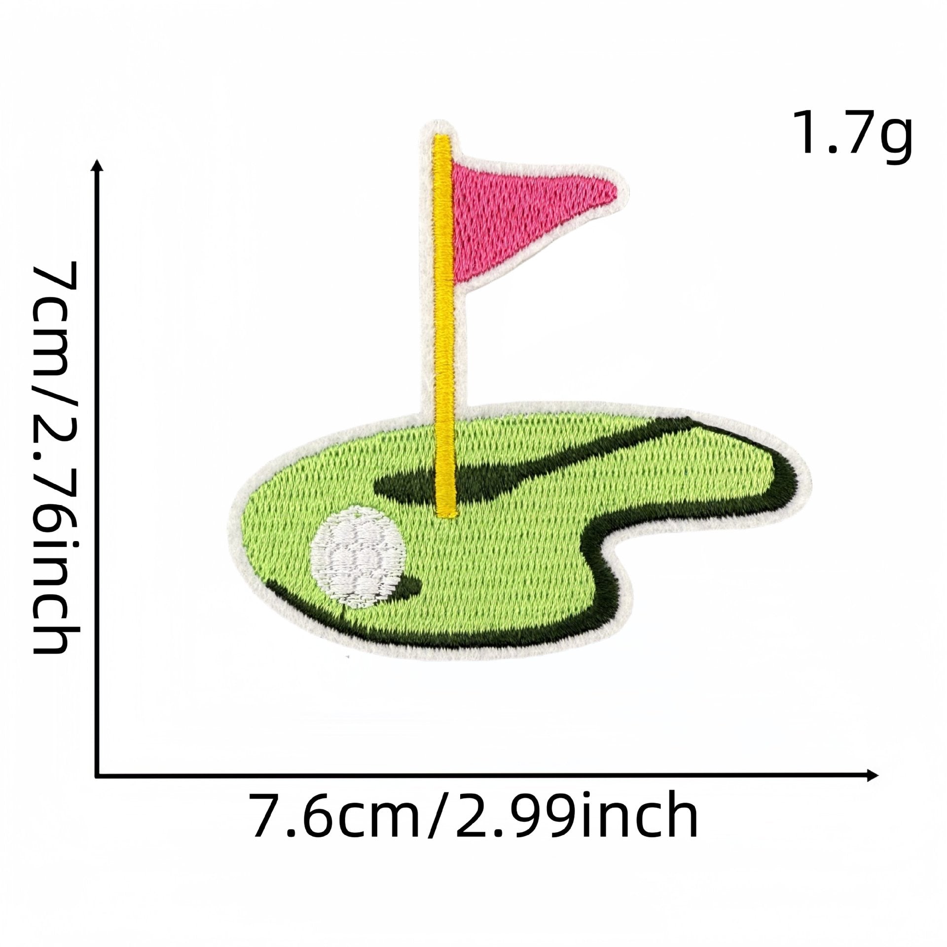 Wholesale Cartoon Sports Golf Pink Series Embroidery DIY Patches