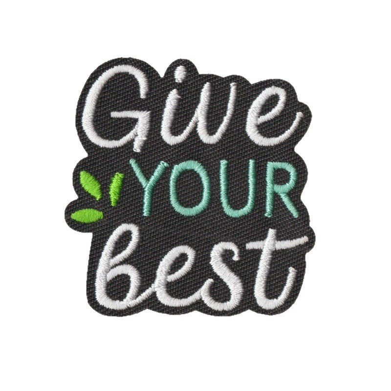 Wholesale Iron On Embroidered Patches Set Of 9 English Letter Inspirational Quote Decorative Clothing Accessories For Coats And ets