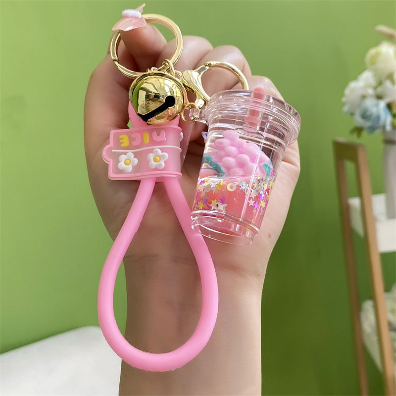Wholesale Grape Milk Tea Acrylic Keychains