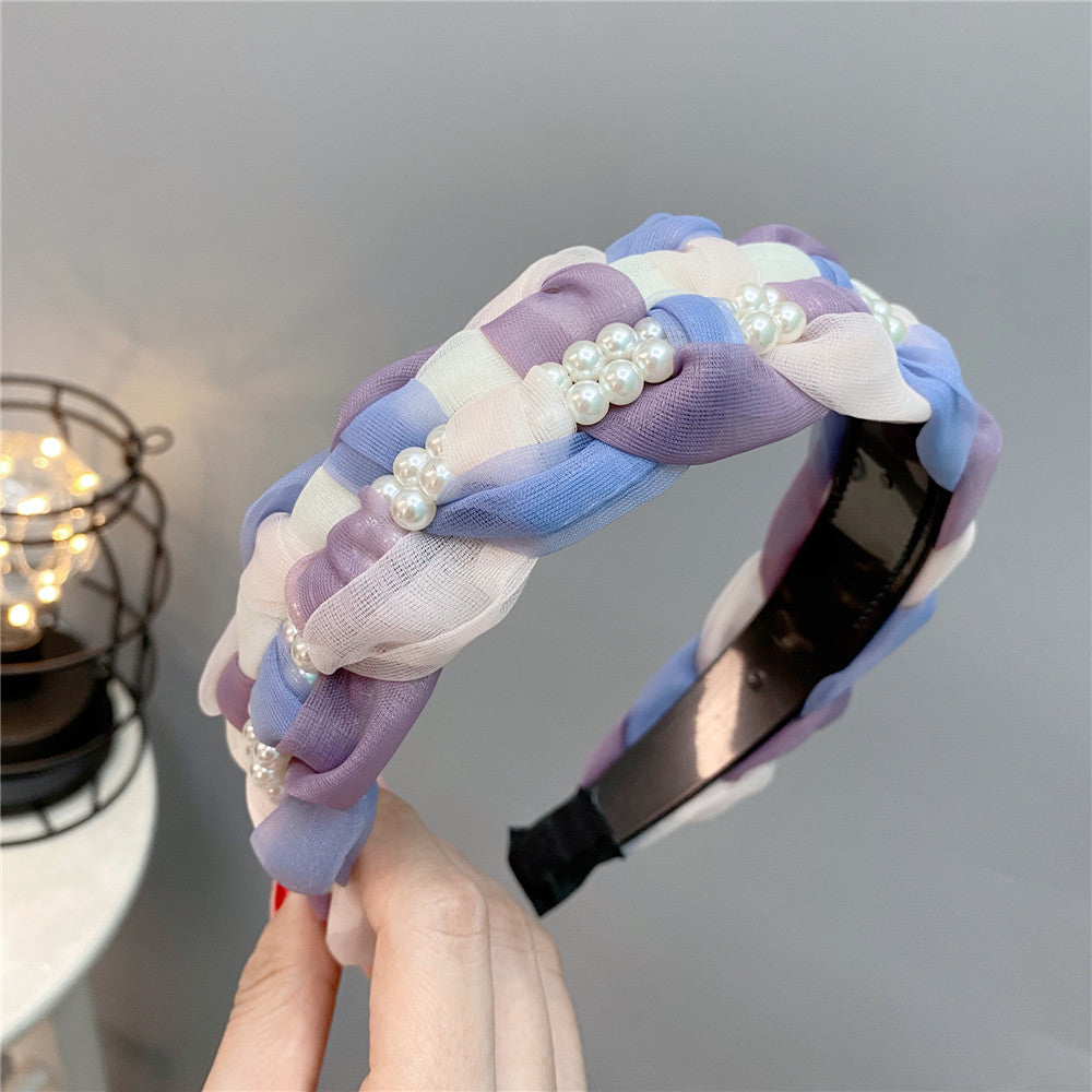 Wholesale Twist Wide Brimmed High Skull Headband