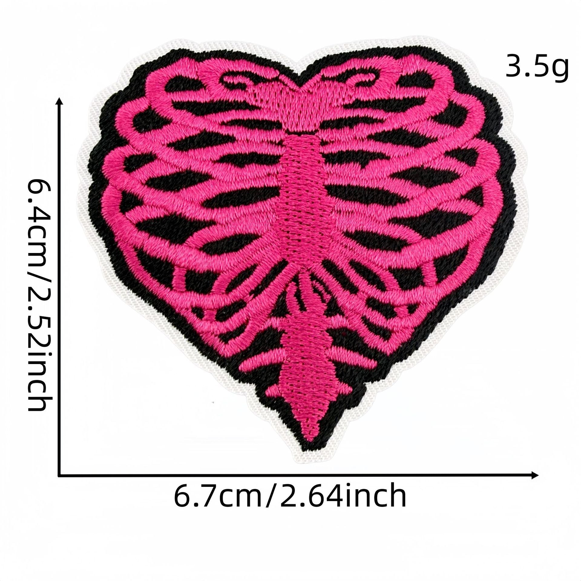 Wholesale Y2K Black Pink Heart Star Embroidered Patches 20 Pcs Fashion Decorative Accent For Clothing Bags Gift Craft Supply