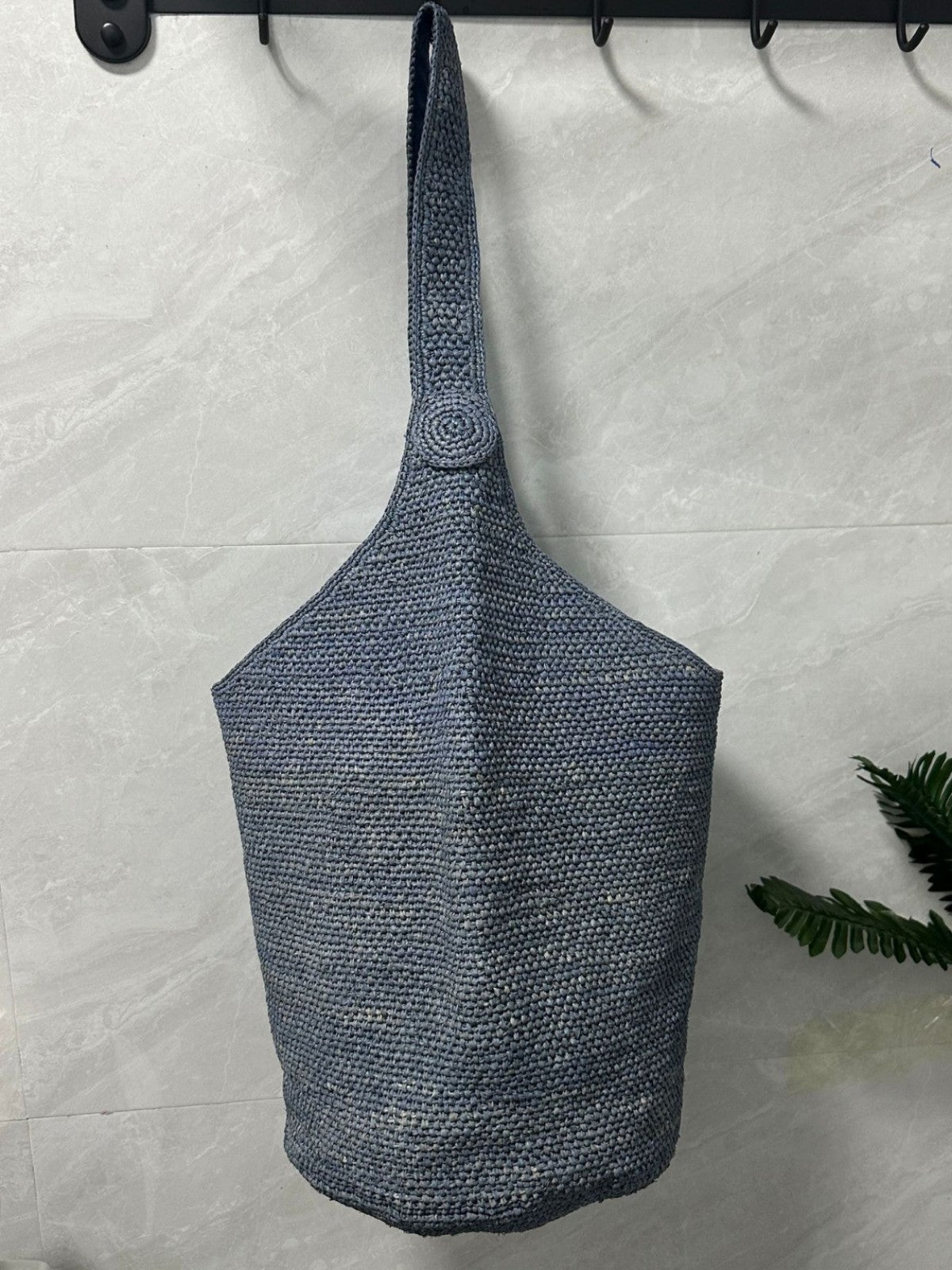 Wholesale Bucket Bag Hand-woven Raffia Shoulder Bag