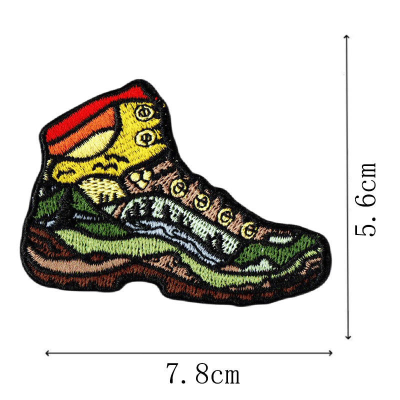 Wholesale Personalized Badge Campus Style Sleeve Badge Chest Badge Clothing Accessories Embroidery Ironable Digital Badge Patch FS