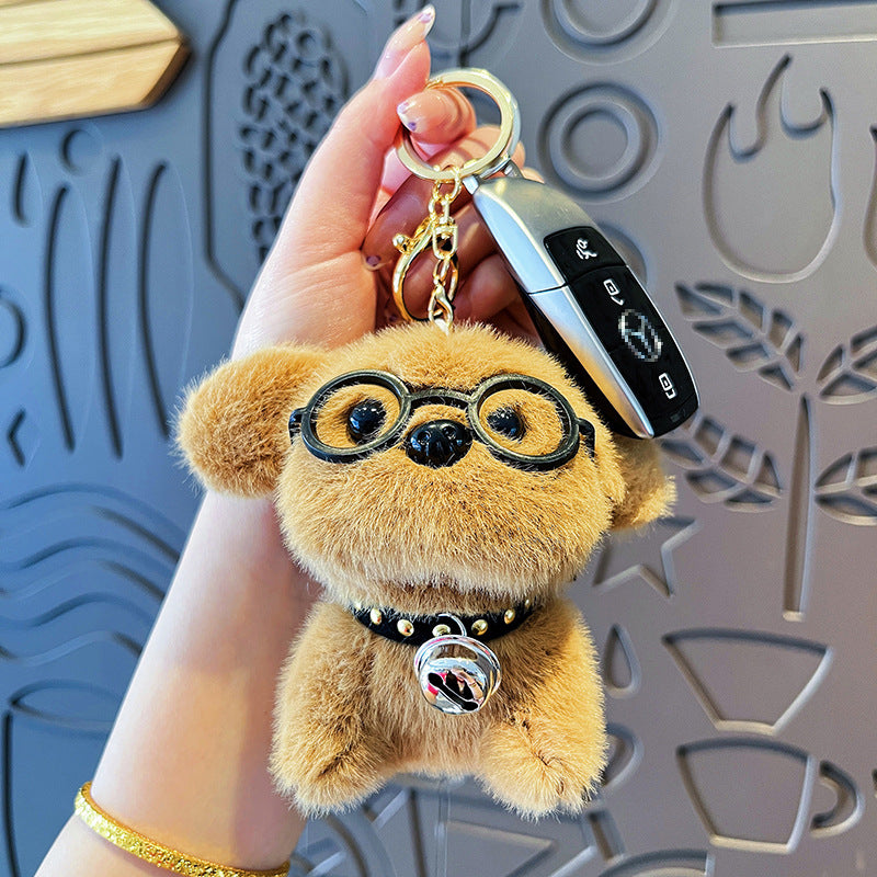 Wholesale  Plush Cute Cartoon Puppy Doll Keychains