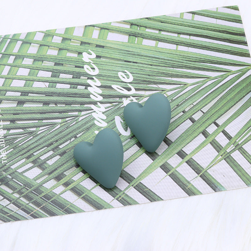 Wholesale Valentine's Day 18 Colors Small Heart Valentine's Day Acrylic Earrings