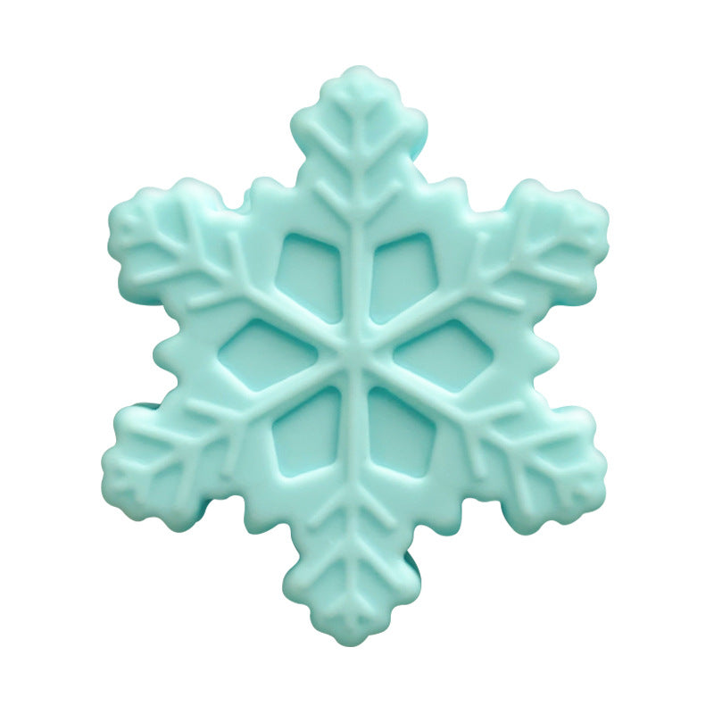 Wholesale 10pcs/pack Snowflake Silicone Focus Beads