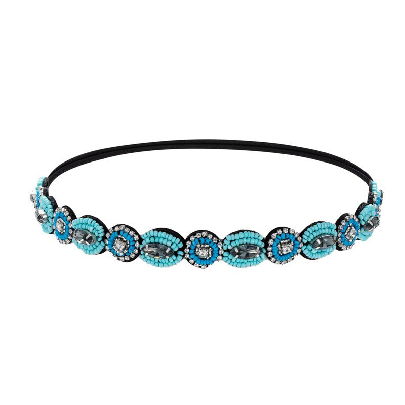 Wholesale Bohemian Set Rice Bead Hairbands