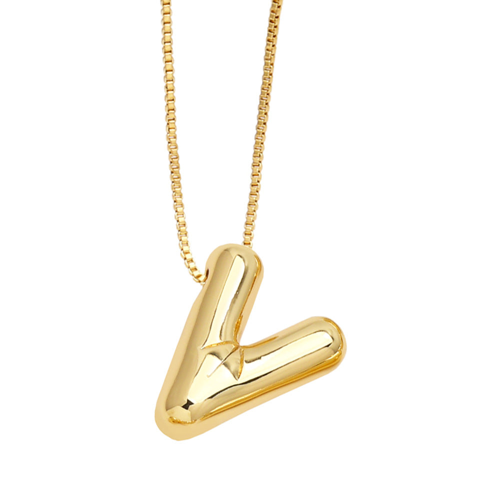 Wholesale 26 English Letters Necklace Clavicle Chain