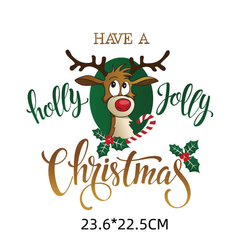 Wholesale Cartoon Santa hat heat transfer pattern   UV DTF Ready to Press Transfers Wraps
