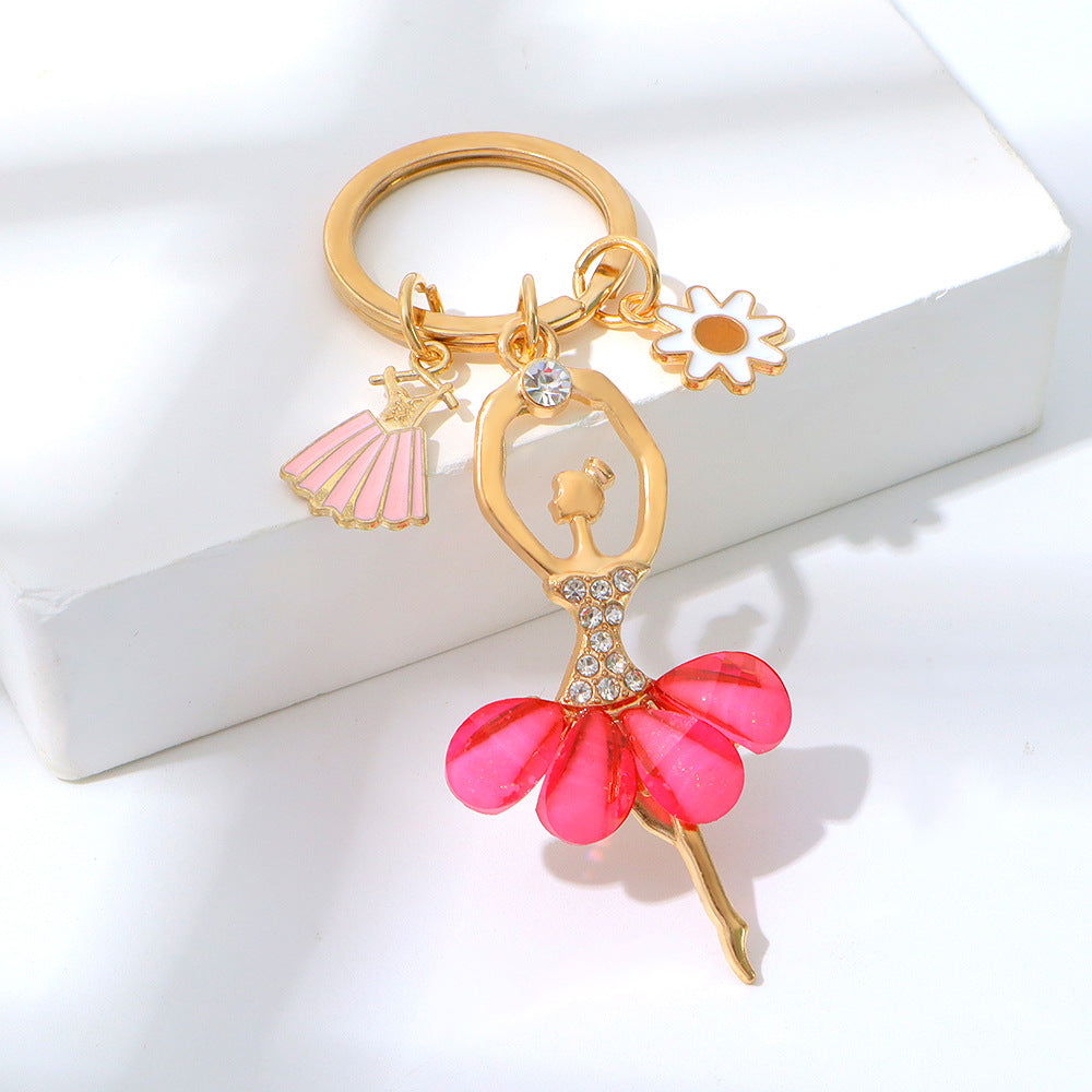 Wholesale Elegant Ballerina Girl Keychain