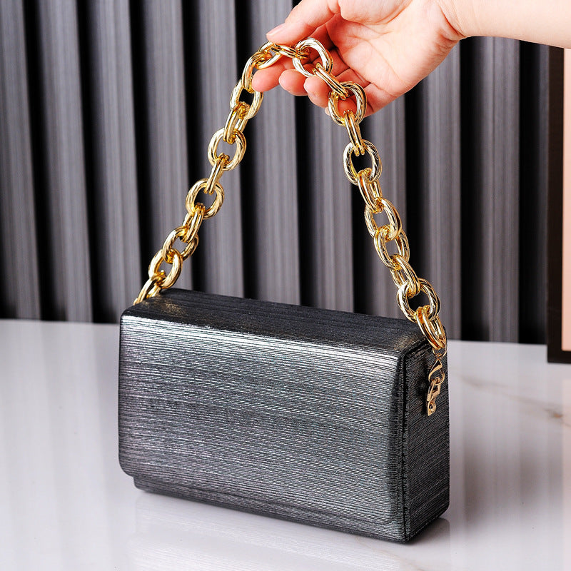 Wholesale Small Square Bag Features Versatile Chain, High-end Minimalist Handbag