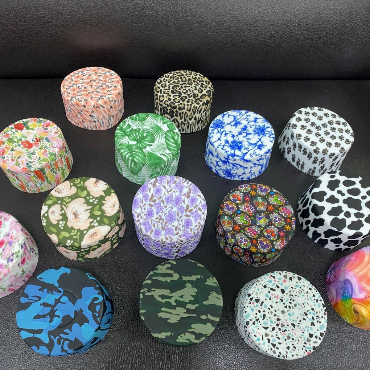 Wholesale Creative simple pattern silicone cup cover insulation film water transfer printing sports kettle space Pot Cup cover cup bottom cover for cups