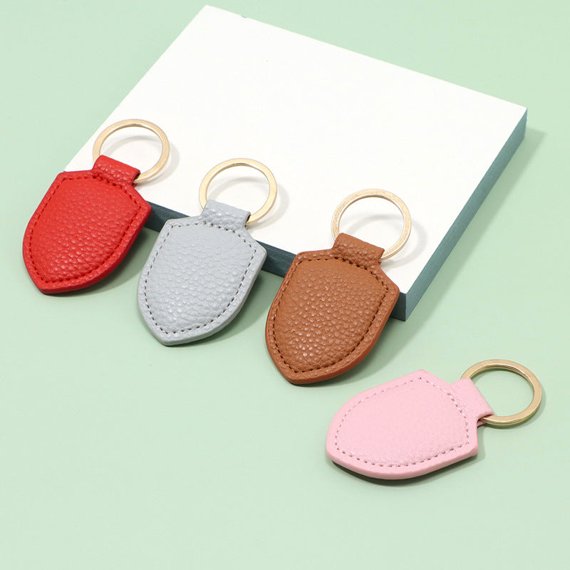 Wholesale Shield Leather Keychains