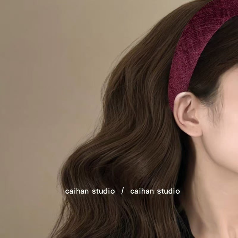 Wholesale Chenille Velvet Retro Elegant High Headband