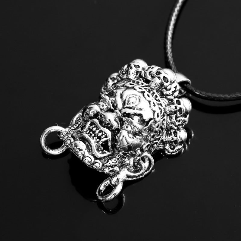 Wholesale Retro Domineering Crown Tag Necklace