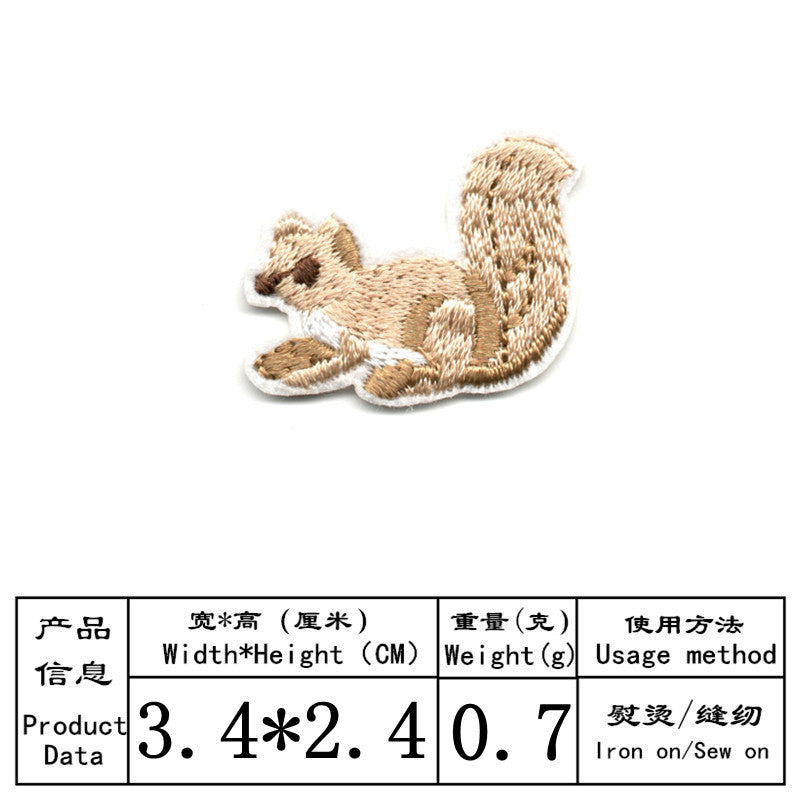 Wholesale Cartoon Animal Embroidery DIY Patches