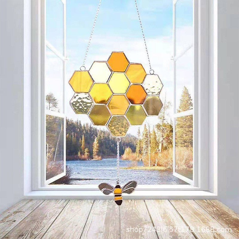 Wholesale Colorful Honeycomb Pendant Holiday Gift Creative Decoration