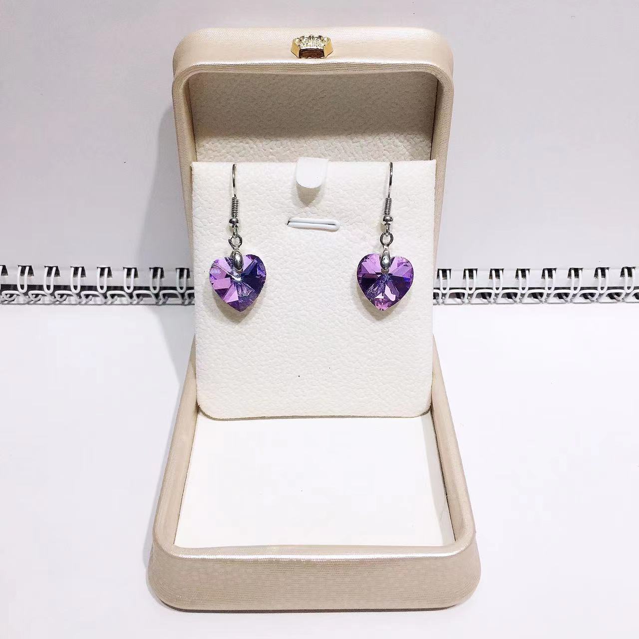 Wholesale Crystal Fashion Women's Ocean Star Heart Pendant Earrings