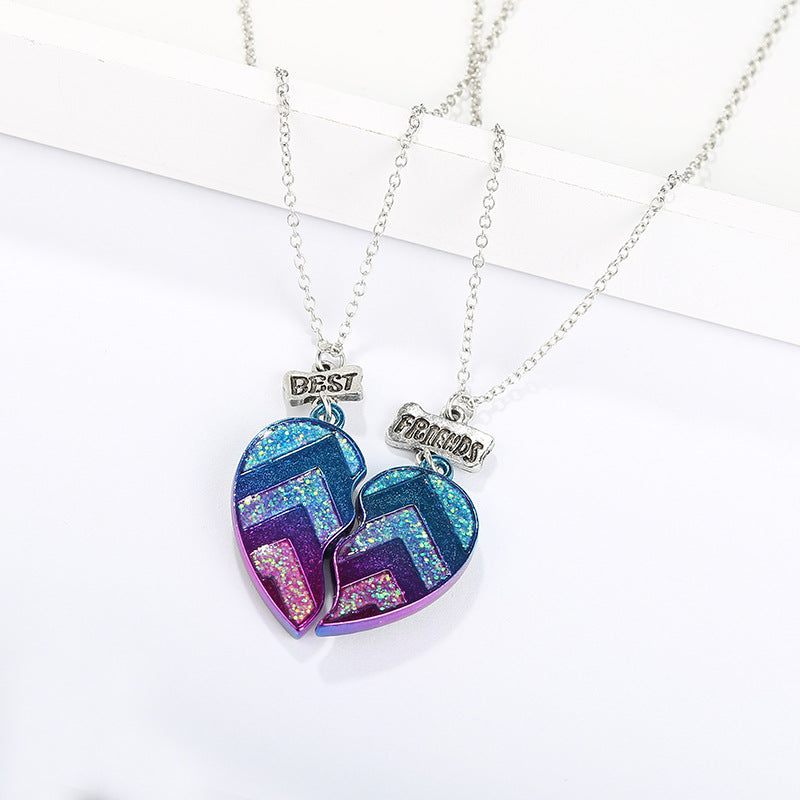 Wholesale best friends Heart Necklaces set