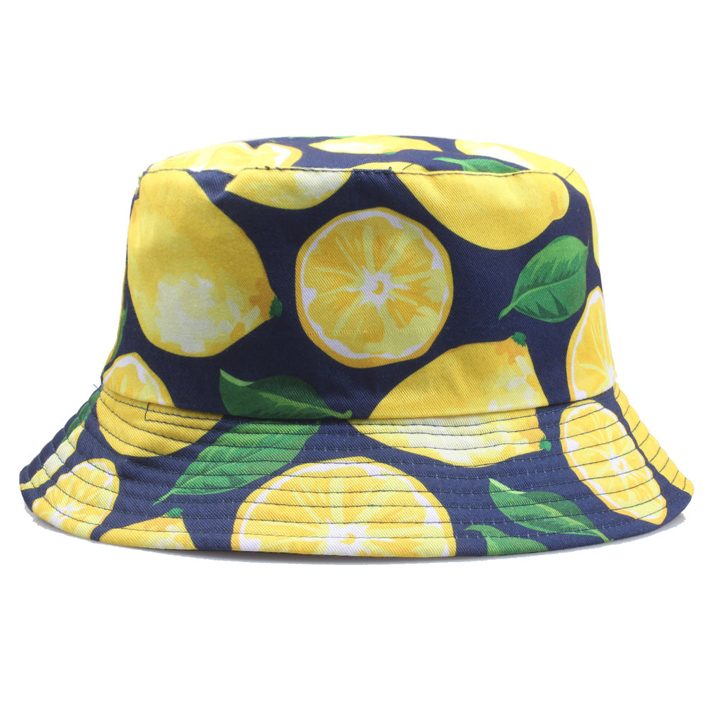 Wholesale Printed Fruit Pattern Bucket Hat