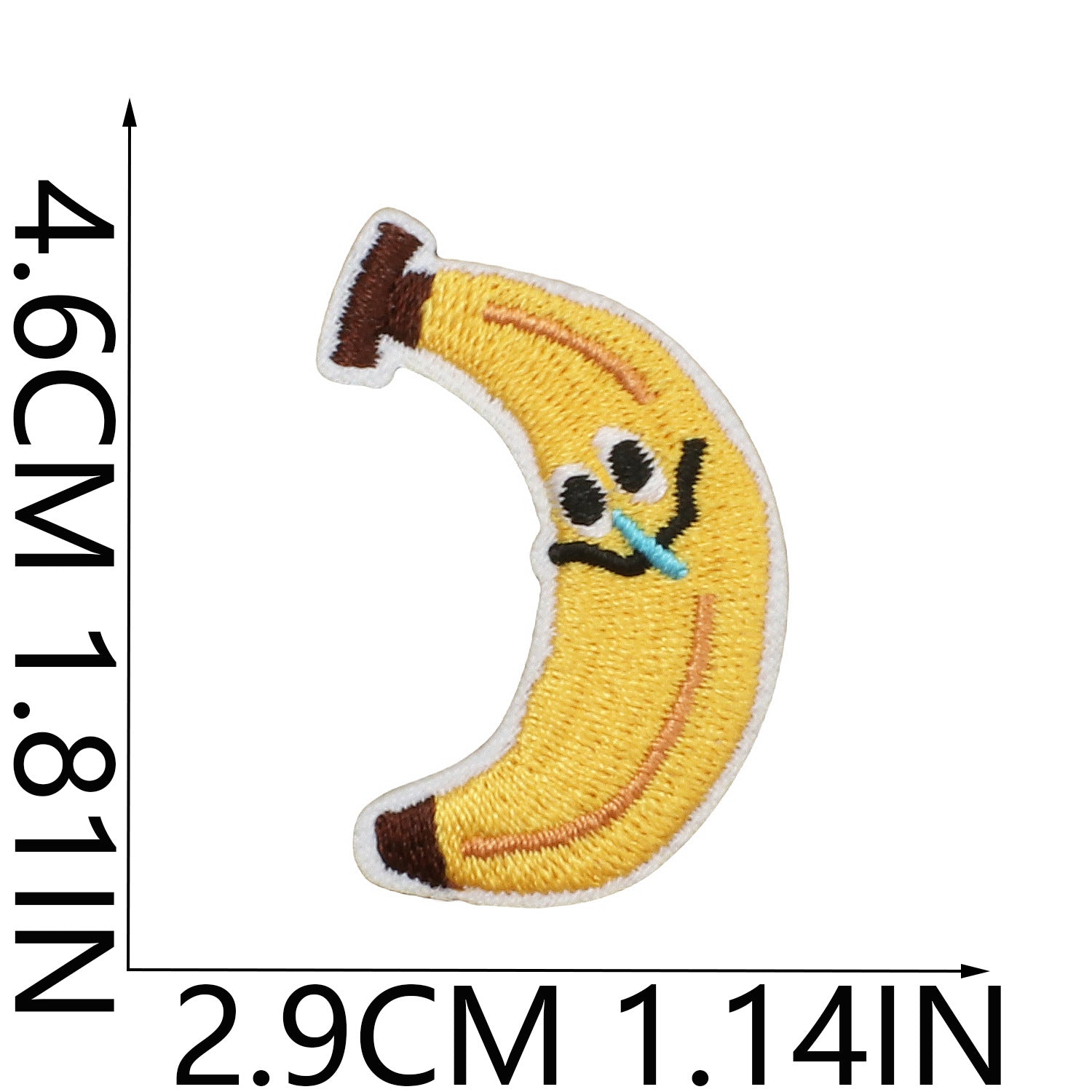 Wholesale Cute Orange Banana Embroidered Fruit Patches For Clothing DIY Accessory