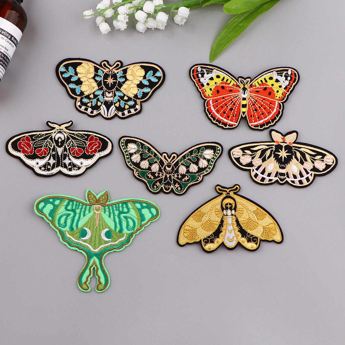 Wholesale Butterfly Cloth Patch Insect Embroider Patch Clothing Luggage Accessories
