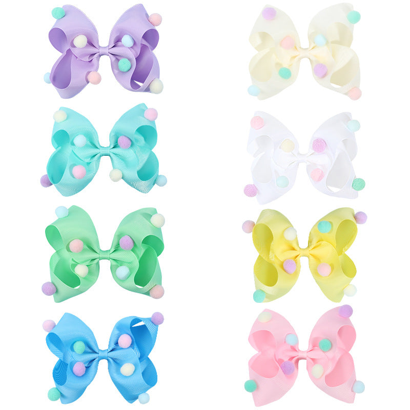 Wholesale Fabric Children's Bow Hair Clips