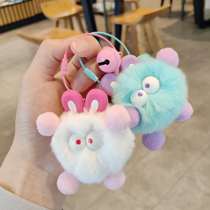 Wholesale Cute Elf Plush Ball Keychains