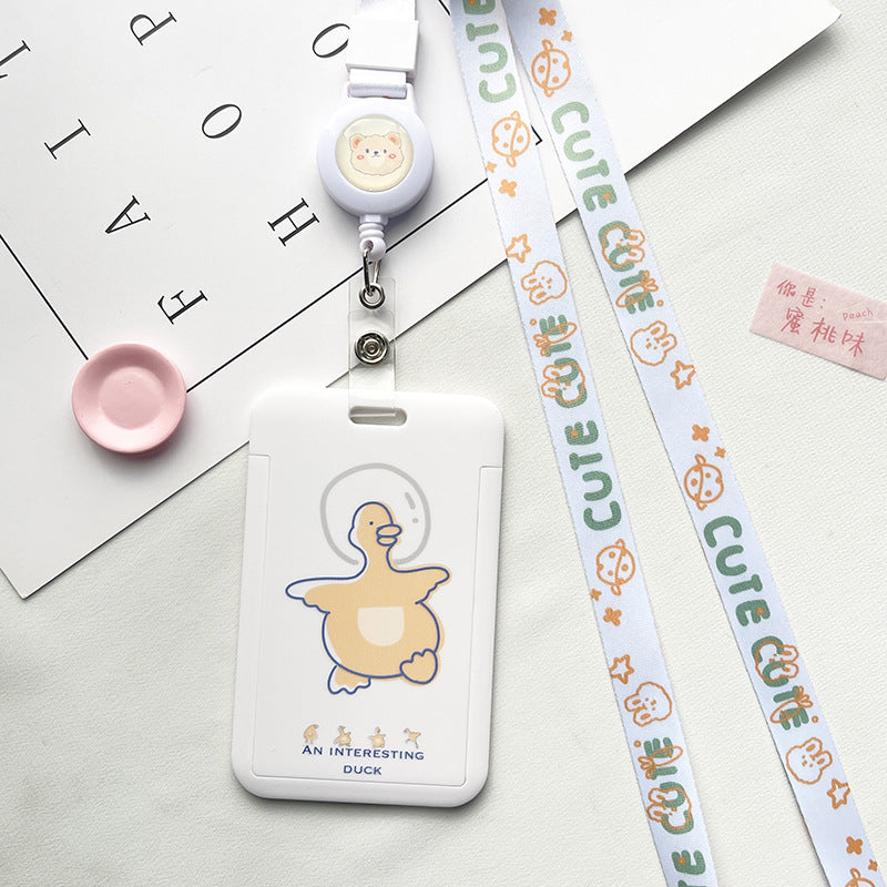 Wholesale Cute Style Retractable Lanyard ID Card Holder