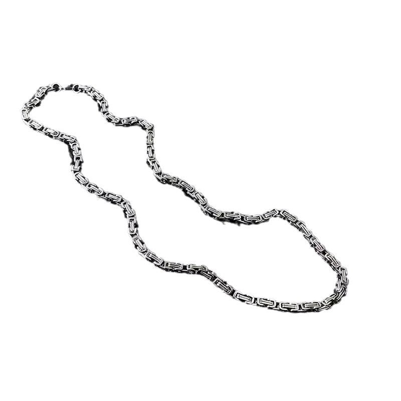 Wholesale Niche cold style heavy metal titanium steel necklace