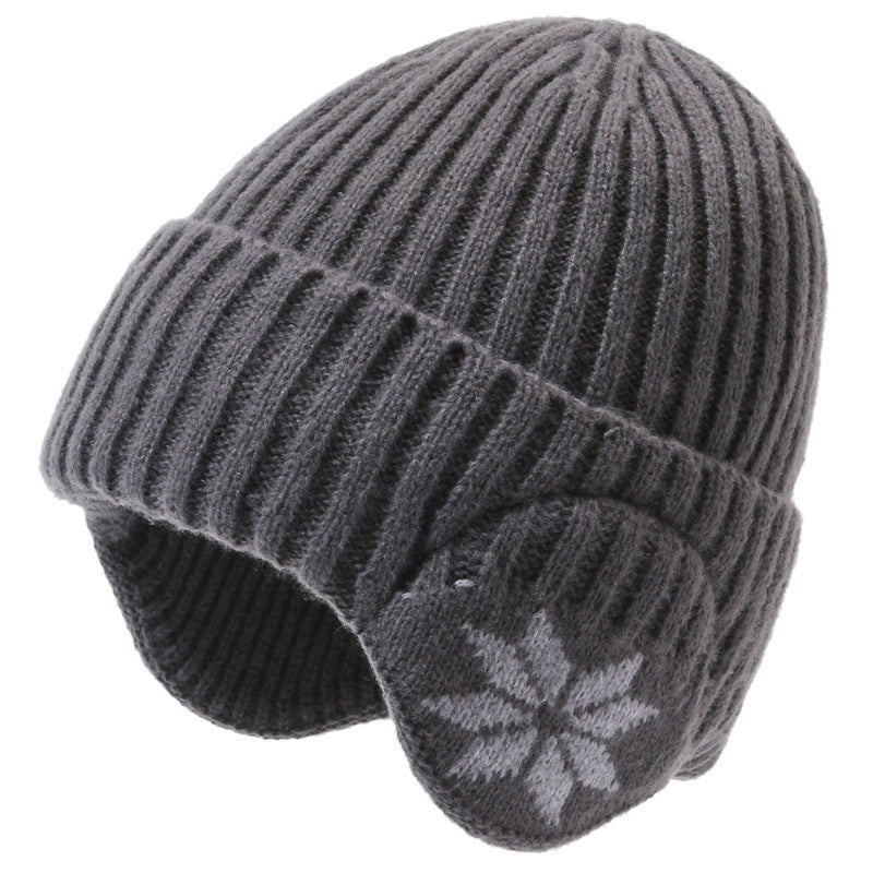 Wholesale Autumn and Winter Warm Knit Versatile and Plush Ear Protection Woolen Hat