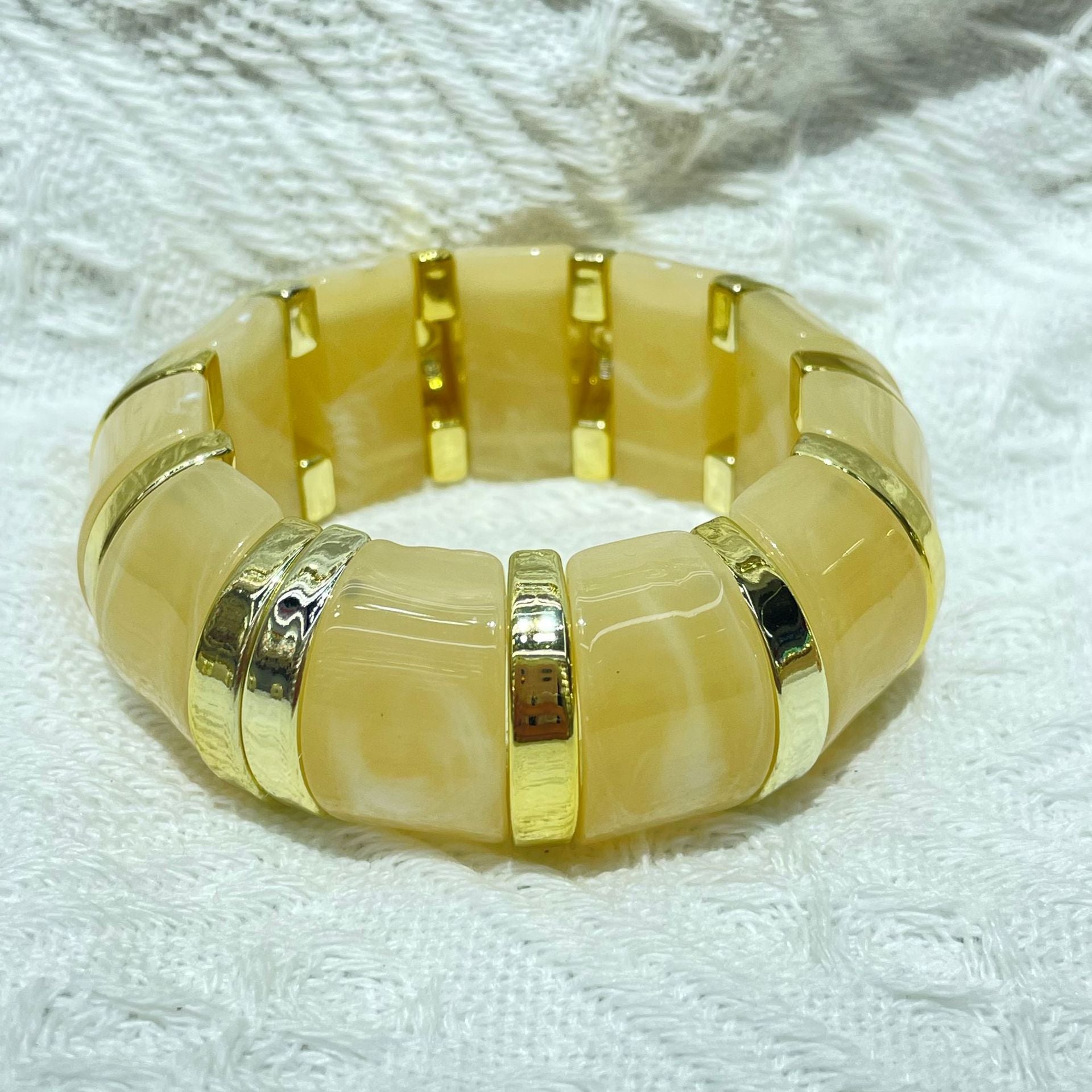 Wholesale New  Acrylic Stamping Rope Simple Maillard Bracelet