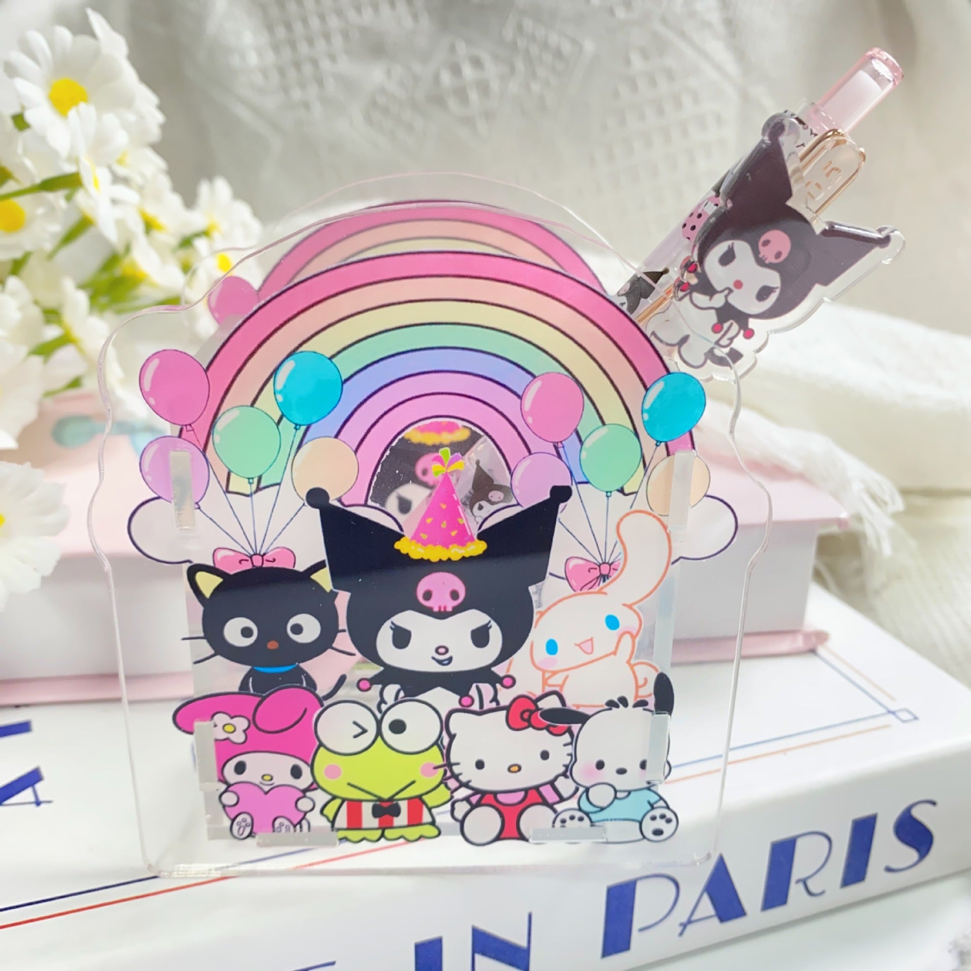 Wholesale  Creative Cute Cartoon Acrylic Pen Holder  OLY Exclusive