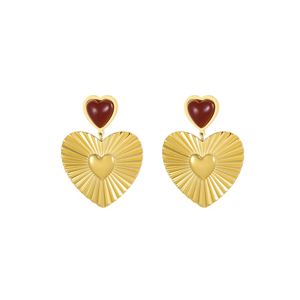 Wholesale gold heart Stainless Steel EarringsStainless Steel Earrings