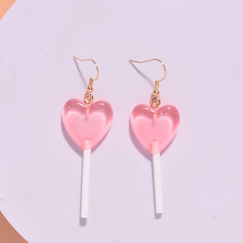 Wholesale Creative Candy Color Lollipop Earrings