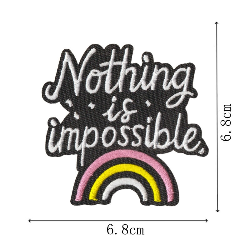 Wholesale Trendy Embroidered Patches Set Of 9 Heat Glue Backed Decorative Clothing Towel Accents For Resale