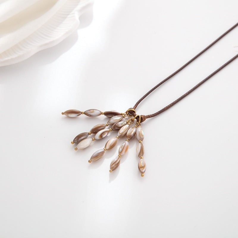 Wholesale Shell Tassel Long Necklace