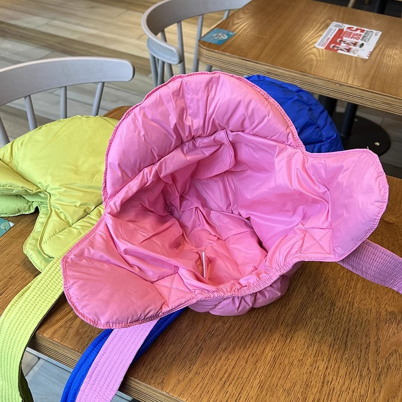 Wholesale Winter Warm Ultra-light Down Hat Scarf Windproof Thickened Ear Protection Hat